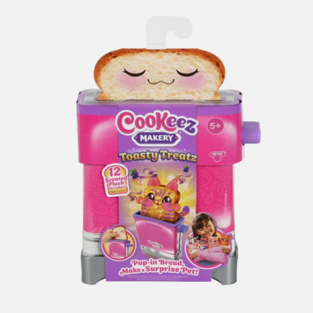Cookeez Makery Toasty Treatz Toaster with Scented Plush, Styles Vary, Ages 5+